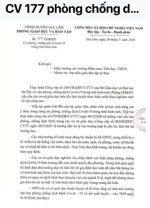 Trường mầm non Bát Tràng đề nghị các bậc phụ huynh thực hiện một số nội dung sau để phòng chống dịch bệnh Covid-19